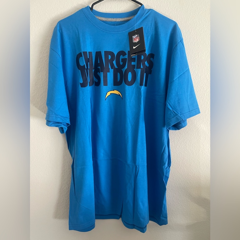 Nike Chargers Shirt powder blue